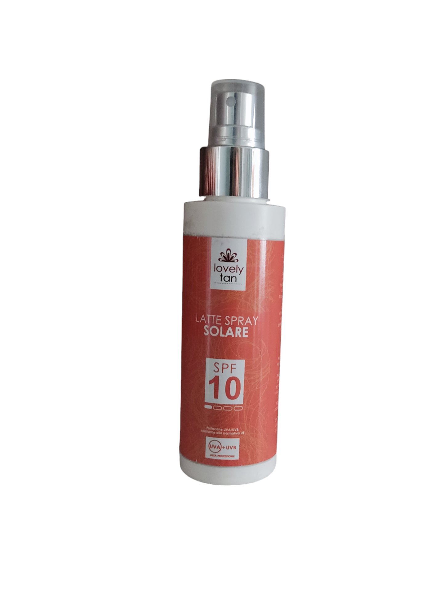 LOVELY TAN Latte spray a bassa protezione SPF 10 confezione da 100 ml